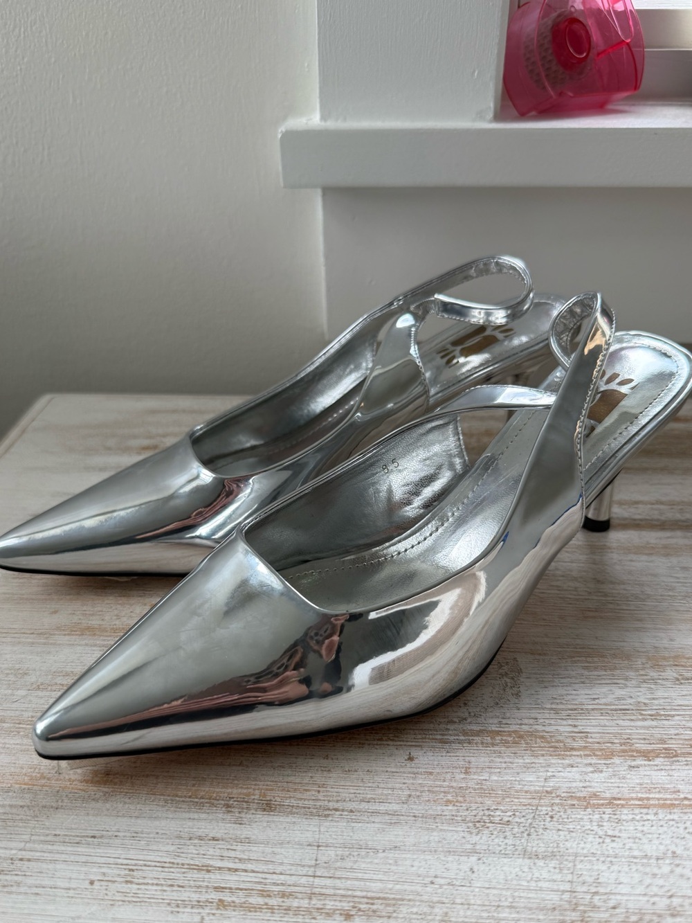 Silver heels